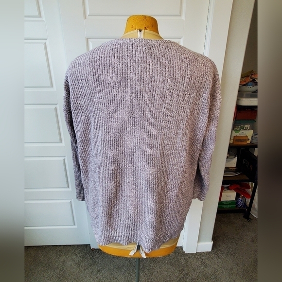 TORRID GREY MARL KEYHOLE TUNIC SWEATER COTTON BLEND WOMEN SIZE 2 2X PULLOVER - Picture 5 of 13